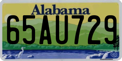AL license plate 65AU729
