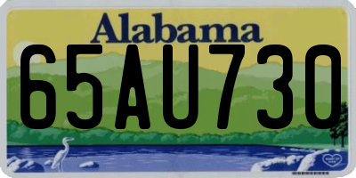 AL license plate 65AU730