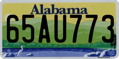 AL license plate 65AU773