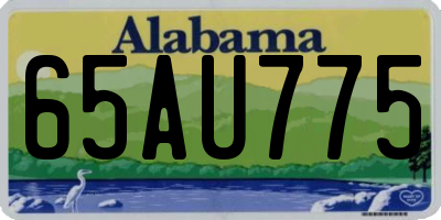 AL license plate 65AU775