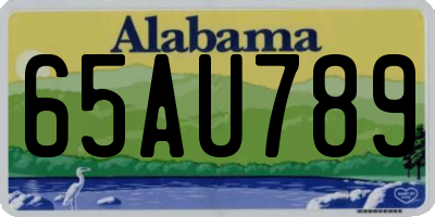 AL license plate 65AU789
