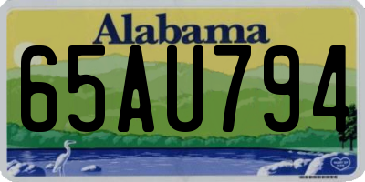 AL license plate 65AU794
