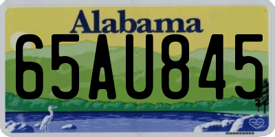 AL license plate 65AU845