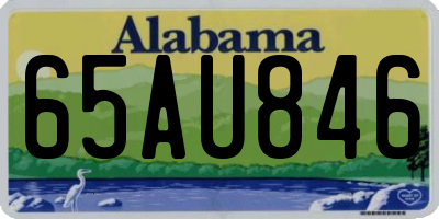AL license plate 65AU846