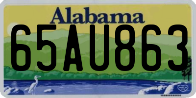 AL license plate 65AU863