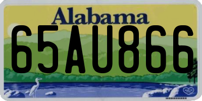 AL license plate 65AU866
