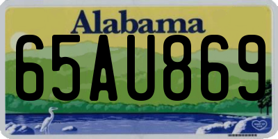 AL license plate 65AU869