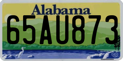 AL license plate 65AU873