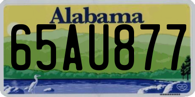 AL license plate 65AU877