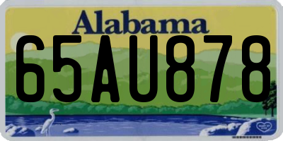 AL license plate 65AU878