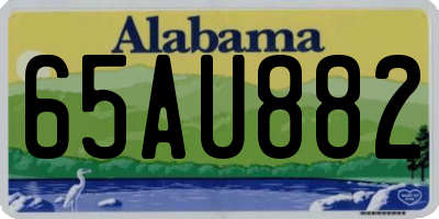AL license plate 65AU882
