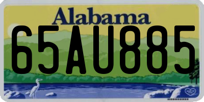 AL license plate 65AU885