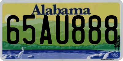 AL license plate 65AU888