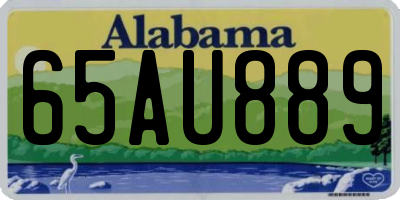 AL license plate 65AU889