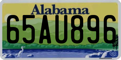 AL license plate 65AU896