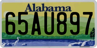 AL license plate 65AU897
