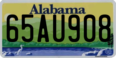 AL license plate 65AU908