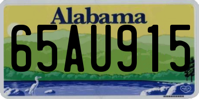 AL license plate 65AU915