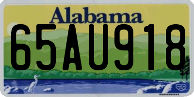 AL license plate 65AU918