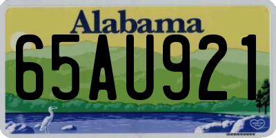 AL license plate 65AU921