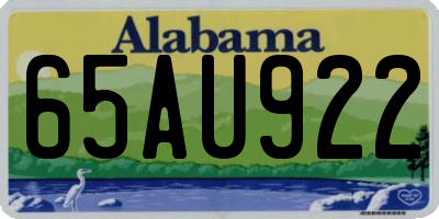 AL license plate 65AU922
