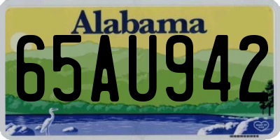 AL license plate 65AU942