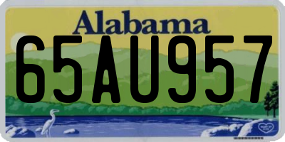 AL license plate 65AU957