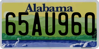 AL license plate 65AU960