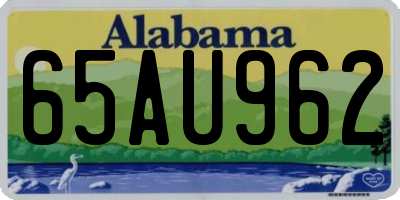 AL license plate 65AU962