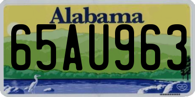 AL license plate 65AU963