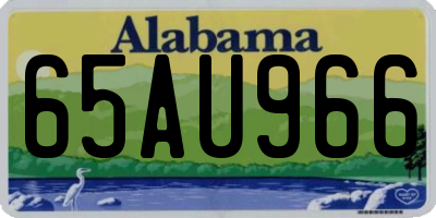 AL license plate 65AU966
