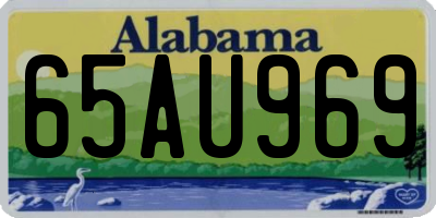 AL license plate 65AU969