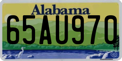 AL license plate 65AU970