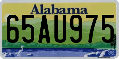 AL license plate 65AU975