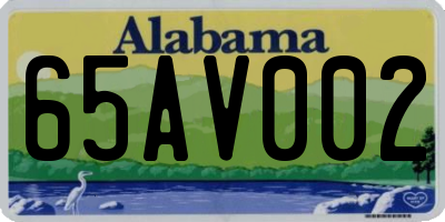 AL license plate 65AV002