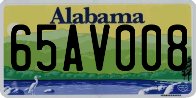 AL license plate 65AV008