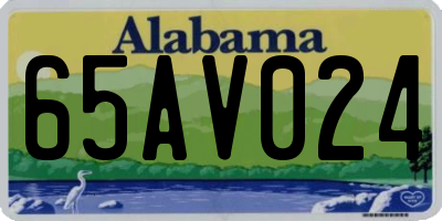 AL license plate 65AV024