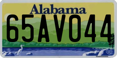 AL license plate 65AV044