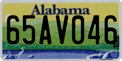 AL license plate 65AV046