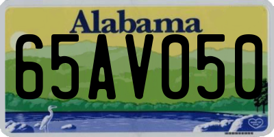 AL license plate 65AV050