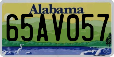AL license plate 65AV057
