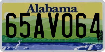 AL license plate 65AV064