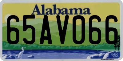 AL license plate 65AV066