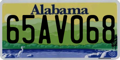 AL license plate 65AV068