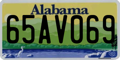 AL license plate 65AV069