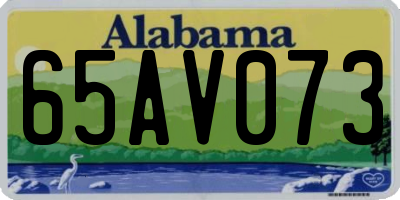 AL license plate 65AV073