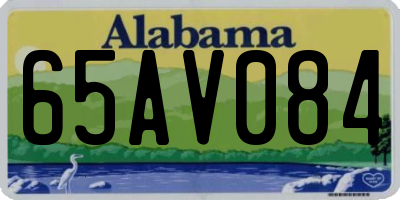 AL license plate 65AV084
