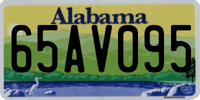 AL license plate 65AV095