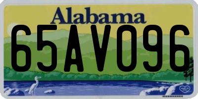AL license plate 65AV096