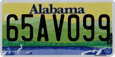 AL license plate 65AV099